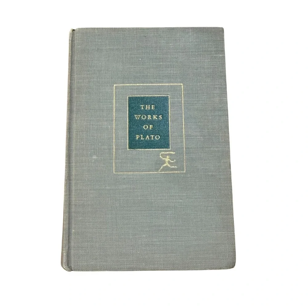 The Works of Plato Modern Library Vintage Hardcover Random House 1956 Grey Gold